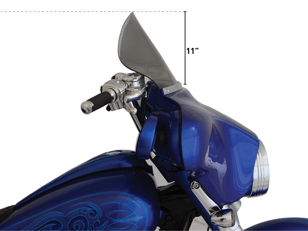 11.5in. Flare Windshield - Tinted. Fits Electra Glide & Street Glide 1996-2013. - Klock Werks