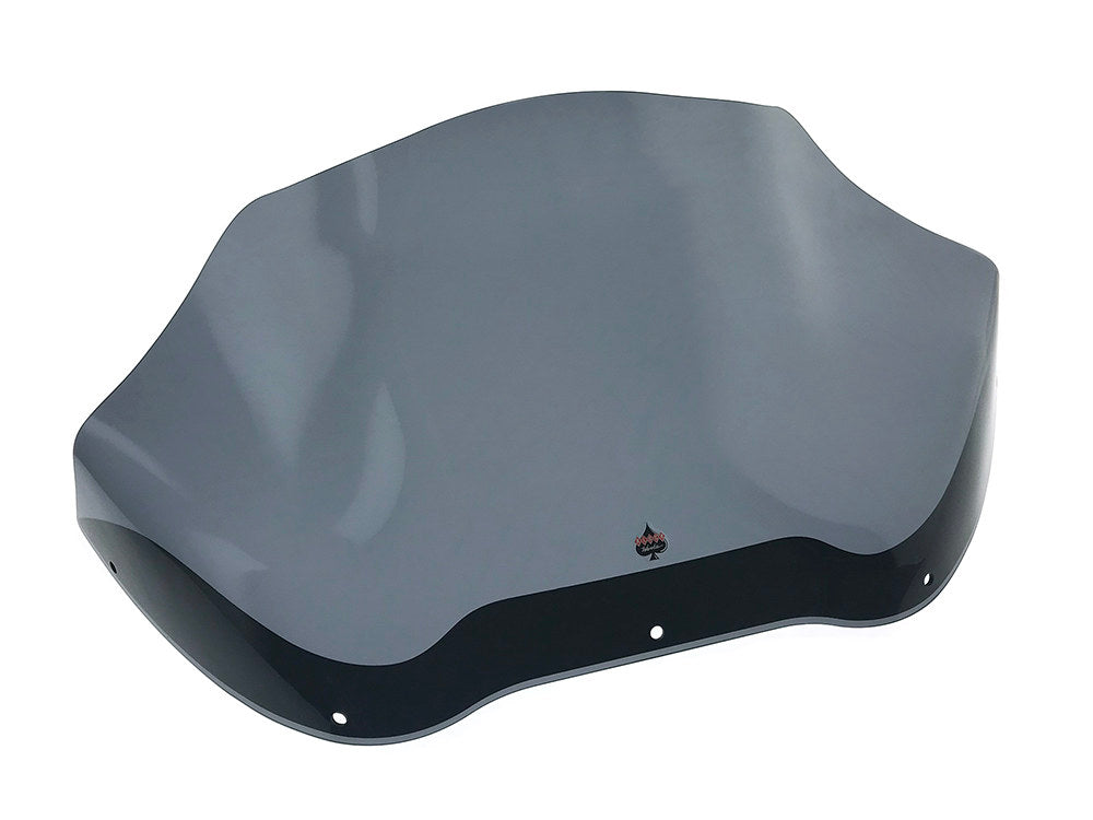 12in. Flare Windshield - Dark Smoke. Fits Road Glide 1998-2013. - Klock Werks
