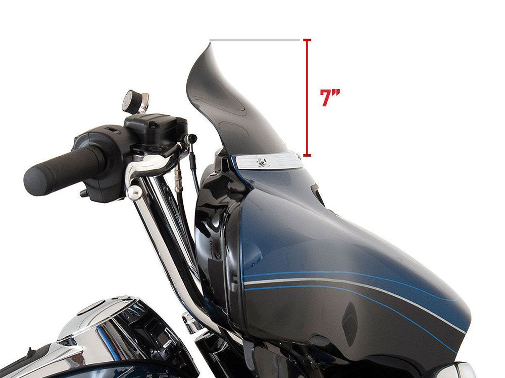 6.5in. Flare Windshield - Tinted. Fits Electra Glide, Tri Glide & Street Glide 2014-2023 - Klock Werks