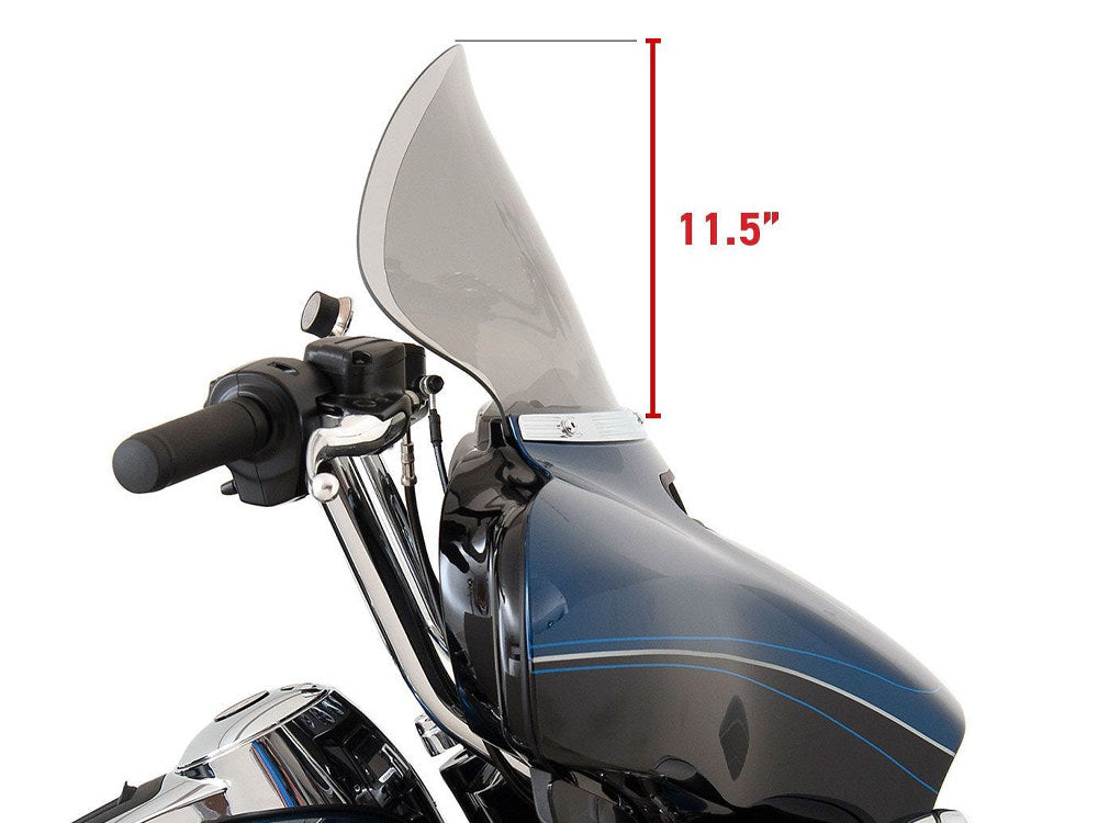 11.5in. Flare Windshield - Tinted. Fits Electra Glide, Tri Glide & Street Glide 2014-2023 - Klock Werks