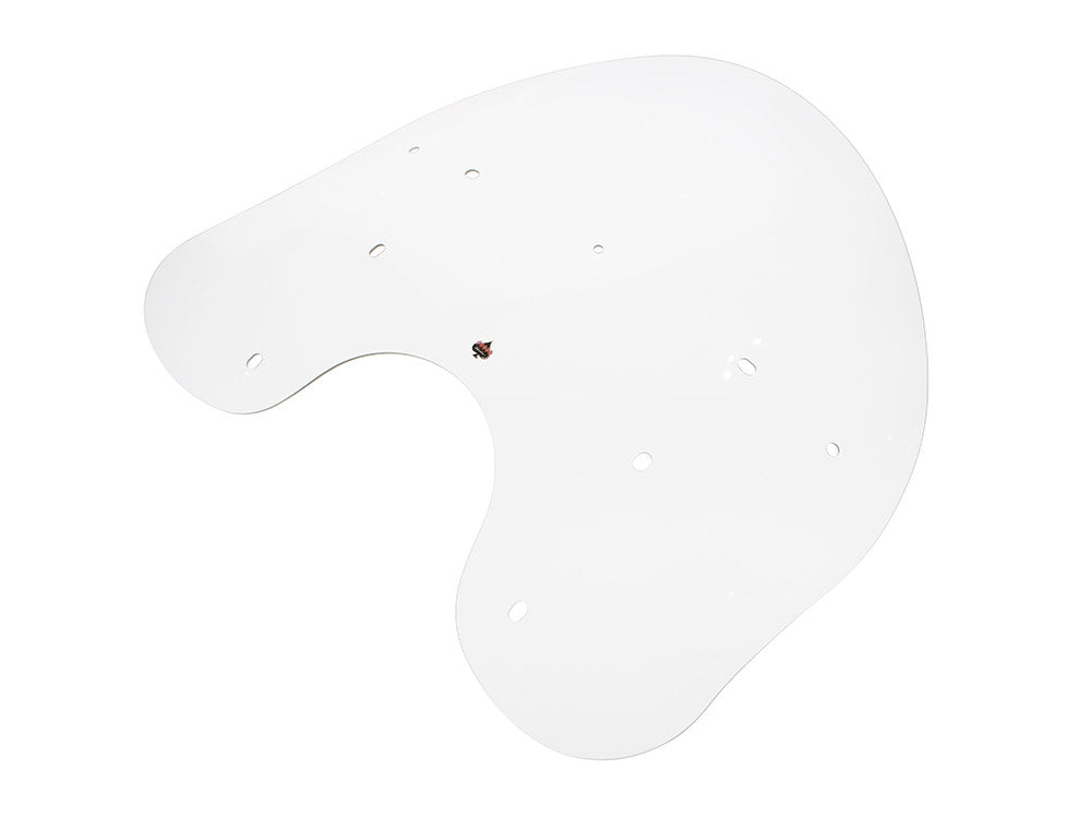 Flare Billboard Windshield - Clear. 17in. High x 26 3/8in. Wide. Fits Softail Deluxe & Heritage 2018up - Klock Werks