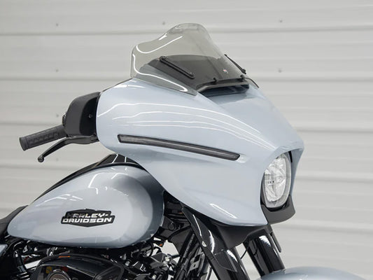 8in. Flare Windshield - Tinted. Fits CVO Street Glide 2023up & Street Glide 2024up - Klock Werks
