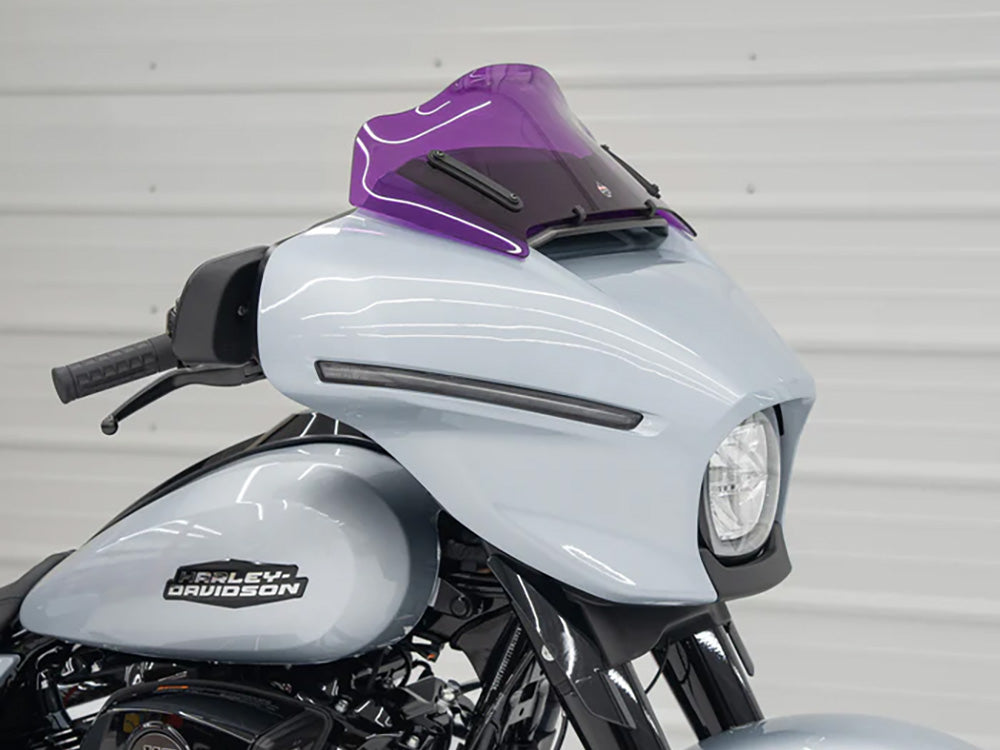 8in. Flare Kolor Windshield - Purple. Fits CVO Street Glide 2023up & Street Glide 2024up - Klock Werks