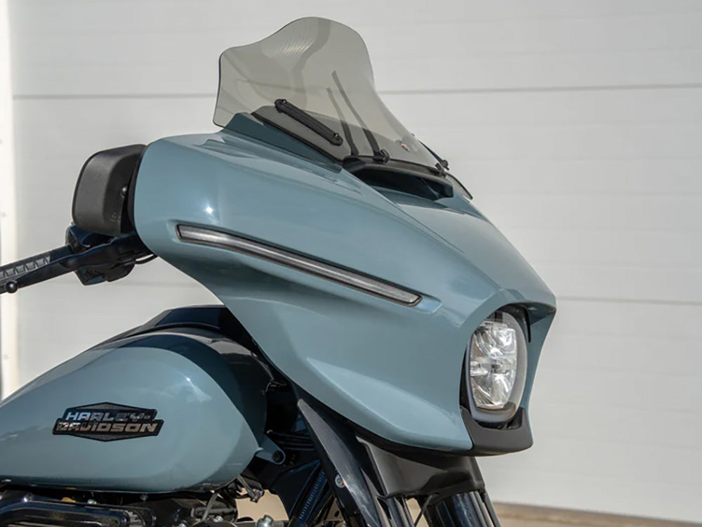10in. Flare Windshield - Tinted. Fits CVO Street Glide 2023up & Street Glide 2024up - Klock Werks