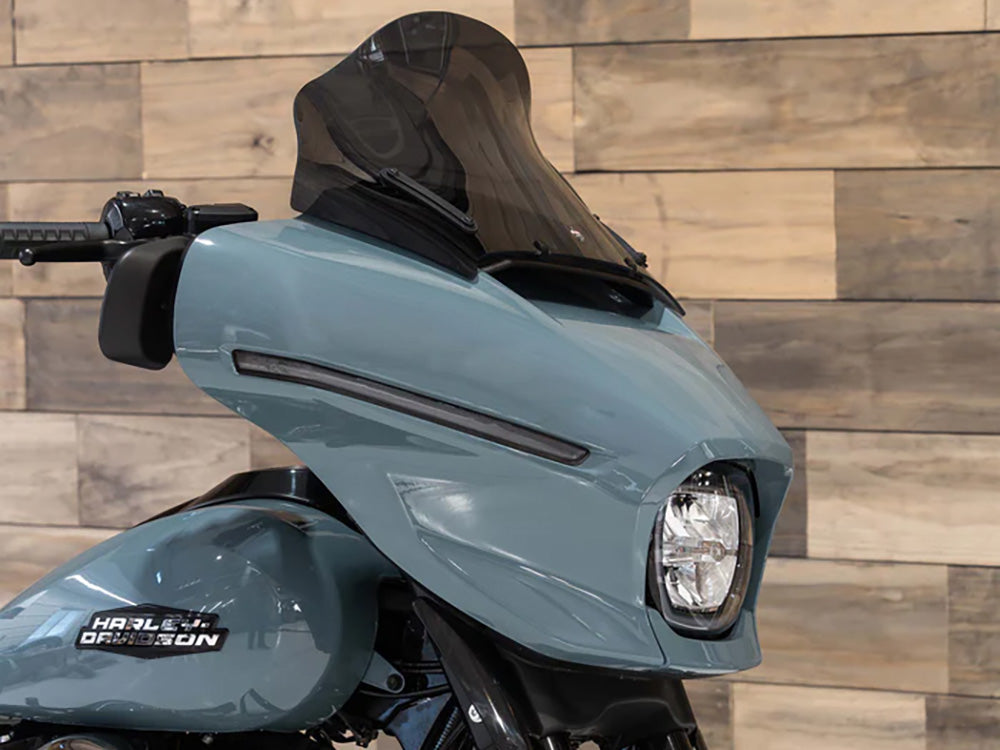 12in. Flare Windshield - Dark Smoke. Fits CVO Street Glide 2023up & Street Glide 2024up - Klock Werks