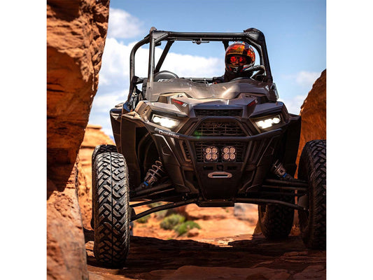 R-Spec UTV Flare Windshield - Dark Smoke. Fits Polaris RZR 1000 XP 2019up - Klock Werks