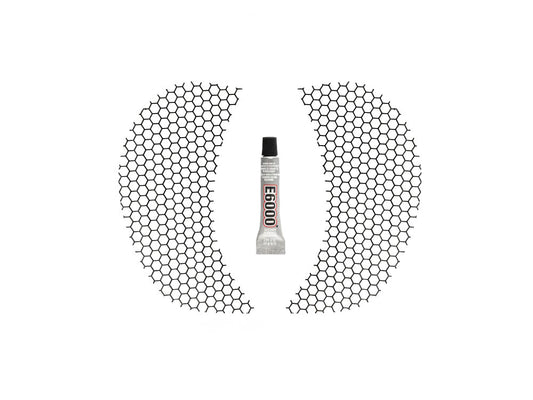 Honeycomb Fairing Vent Screen - Black. Fits Road Glide 2015-2023 - Klock Werks