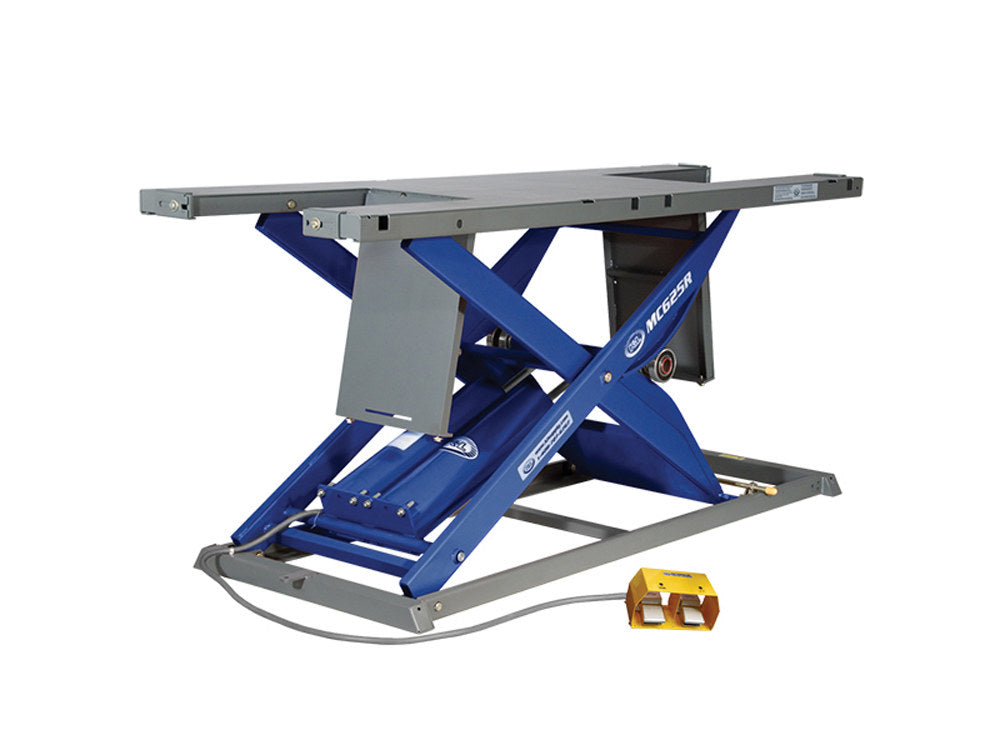 MC625R Bike Lift with Lifting Capacity of 1750 lbs & 29.5in. x 86.5in. Deck - Blue. - K&L