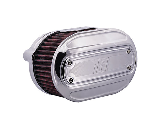 Oval Air Cleaner Kit - Chrome. Fits Touring 2017-2024 & Softail 2018-2024 - Kodlin