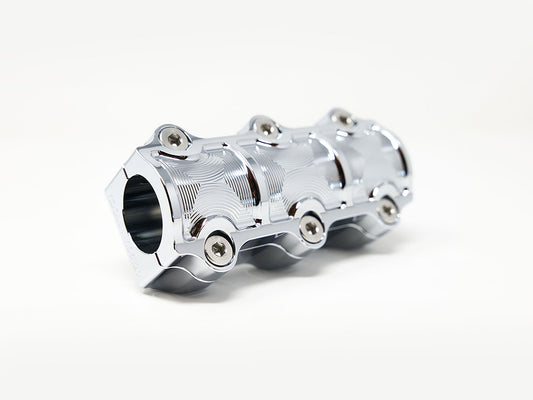 1.5in. Straight One Piece Big Block Riser Kit - Chrome. Fits 1.25in. Handlebar. - Kodlin