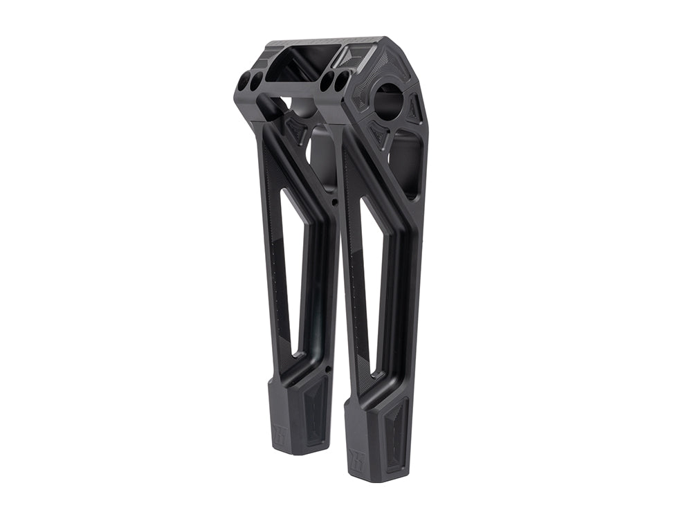10in. Straight Fastback Risers - Black. Fits Softail Street Bob, Low Rider ST, Standard & Breakout 2018-2024 - Kodlin