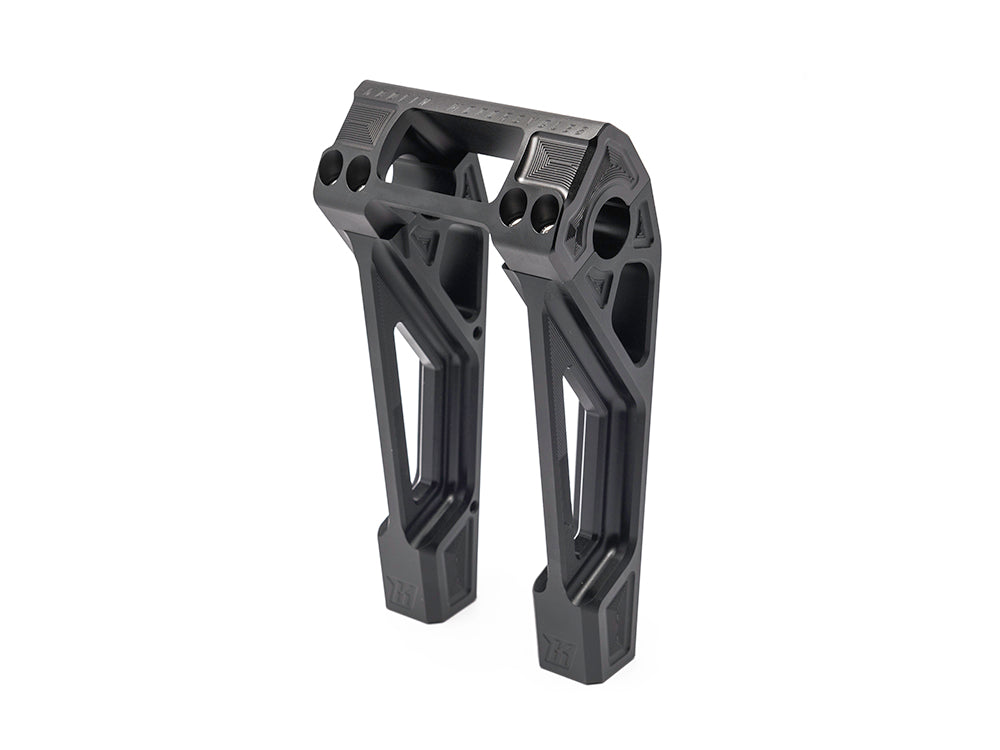 8in. Straight Fastback Risers - Black. Fits Softail Street Bob, Low Rider ST, Standard & Breakout 2018-2024 - Kodlin
