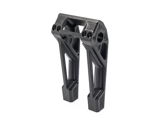 8in. Straight Fastback Risers - Black. Fits Softail Street Bob, Low Rider ST, Standard & Breakout 2018-2024 - Kodlin
