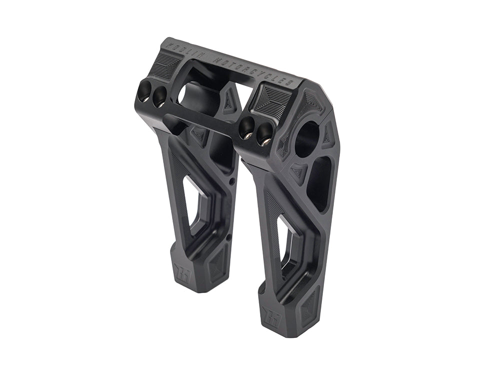 6in. Straight Fastback Risers - Black. Fits Softail Street Bob, Low Rider ST, Standard & Breakout 2018-2024 - Kodlin