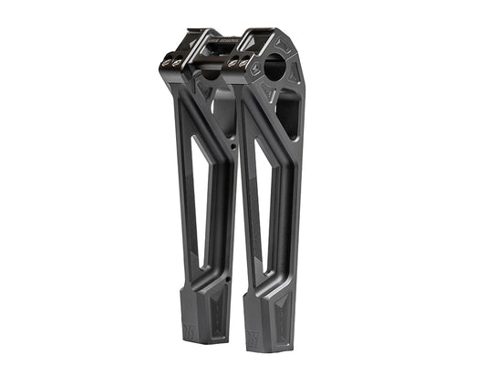10in. Straight Fastback Risers - Black. Fits 1in. Handlebar - Kodlin