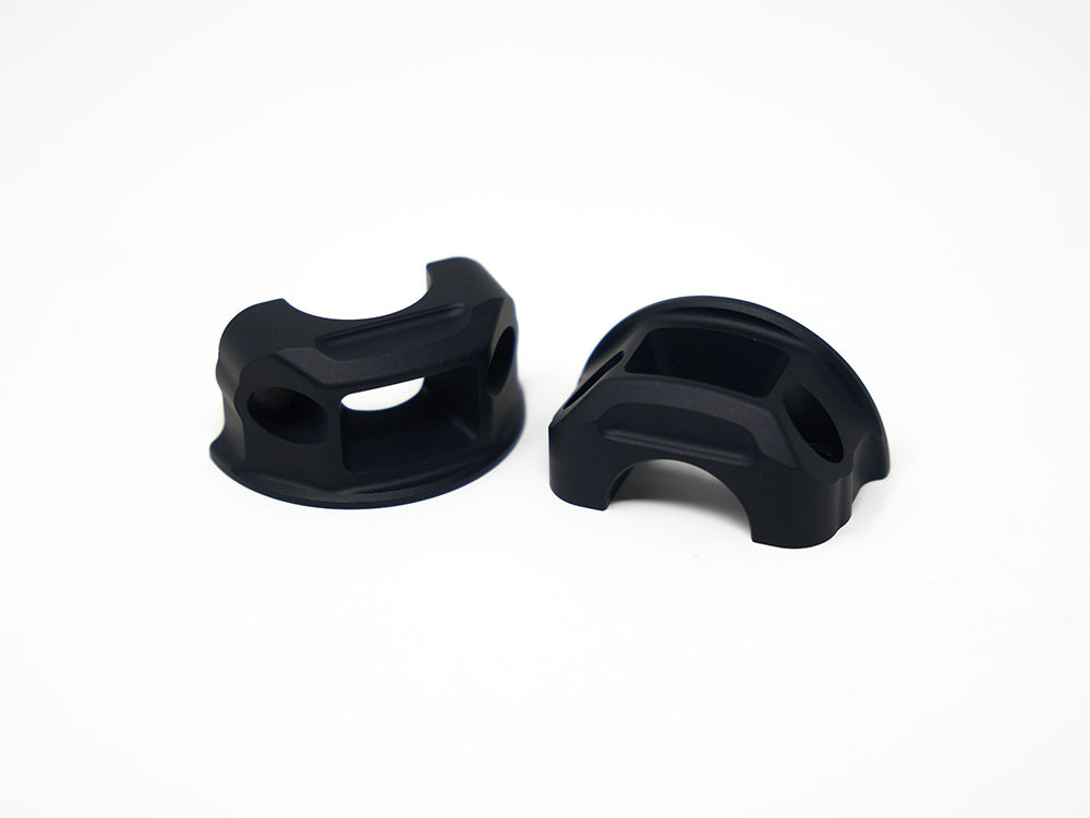 Clutch & Brake Perch Clamp - Black. Fits Softail 2018-2024 - Kodlin