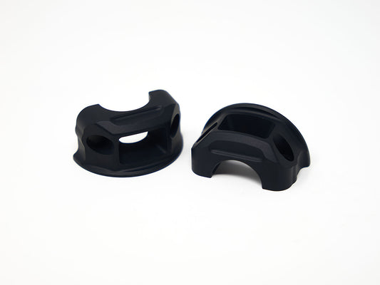 Clutch & Brake Perch Clamp - Black. Fits Softail 2018-2024 - Kodlin