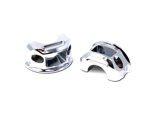 Clutch & Brake Perch Clamp - Chrome. Fits Softail 2018-2024 - Kodlin