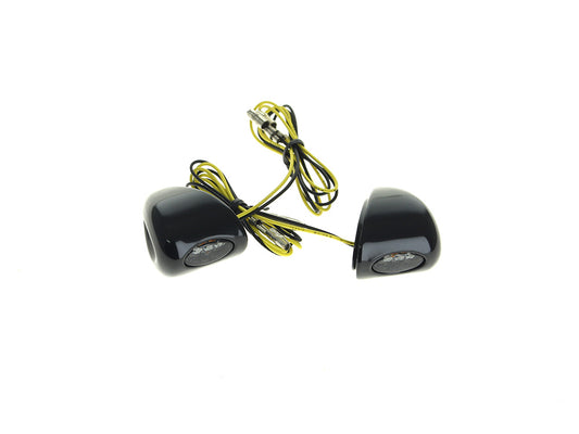Front Mini Elypse Turn Signals - Black. Fits Road Glide 2015-2023 and Low Rider ST 2022up - Kodlin