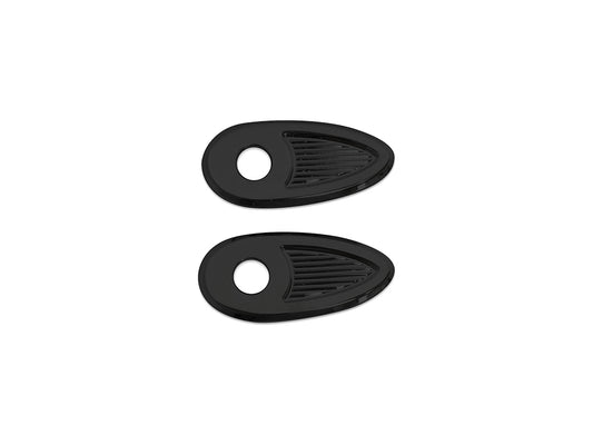 Turn Signal Block Off Strut Plates - Black. Fits Most Big Twin 2002up & Sportster 2002-2021 - Kodlin