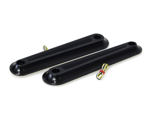 Legit Elypse 2-1 Front Turn Signals with Running Lights - Black. Fits Touring 2006-2023 - Kodlin