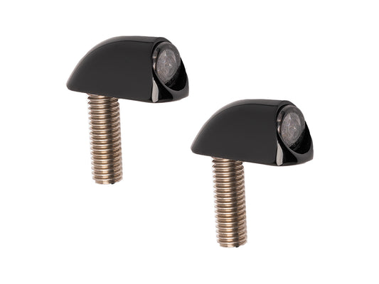 Neowise Bullet Smooth Front Turn Signals with Running Lights - Black. Fits Low Rider ST 2022up. - Kodlin