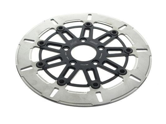 11.8in. Front 9-Spoke Disc Rotor - Polished Band & Black Carrier. Fits Dyna 2006-2017, Softail 2015up, Sportster 2014-2021 & Some Touring 2008up. - Kodlin
