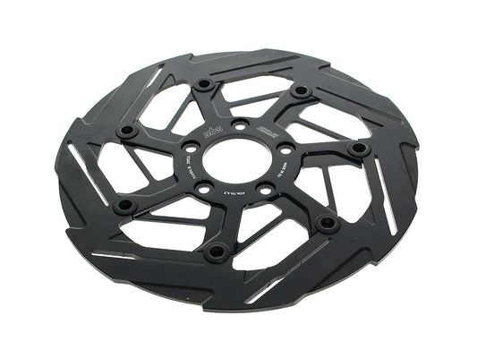 11.8in. Front 7-Spoke Disc Rotor - Black Band & Black Carrier. Fits Dyna 2006-2017, Softail 2015up, Sportster 2014-2021 & Some Touring 2008up. - Kodlin