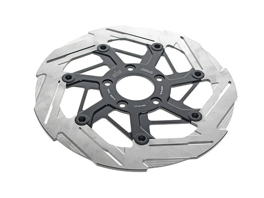 11.8in. Right Hand Front 7-Spoke Disc Rotor - Polished Band & Black Carrier. - Kodlin