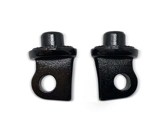 Front or Rear Splined Footpeg Mounts - Black. - Kodlin