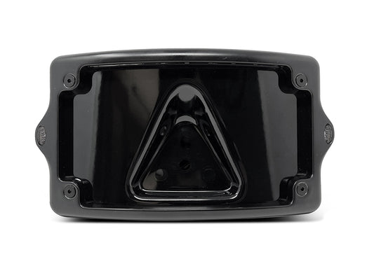 Curved Number Plate Frame with Elypse Run/Turn/Brake Lights - Black. - Kodlin