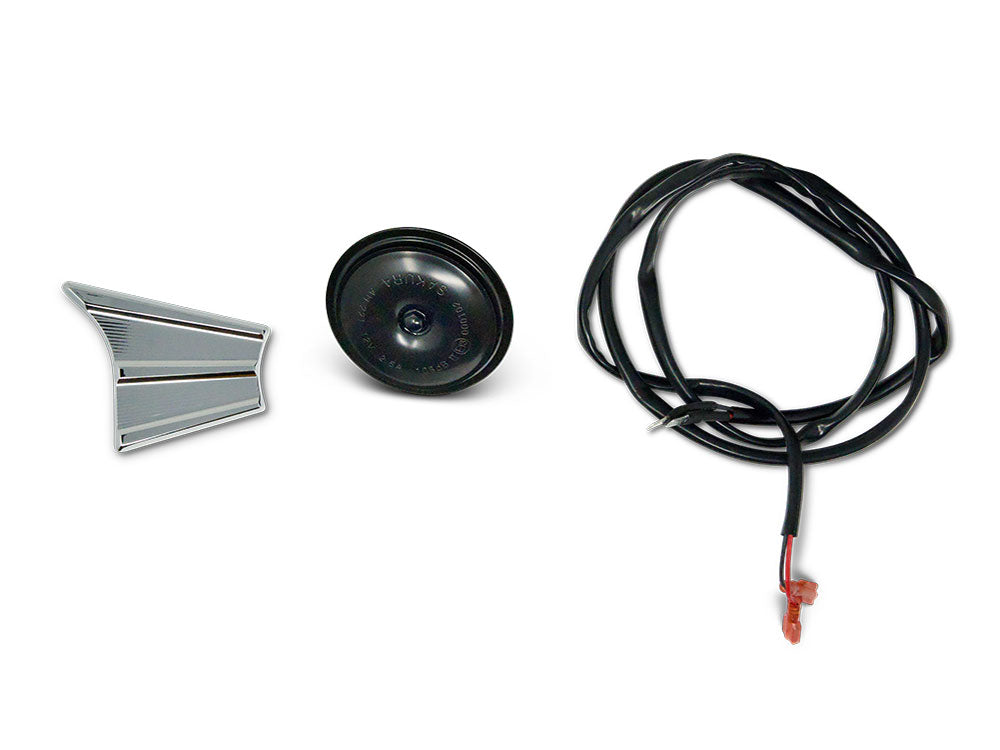 Horn Relocation Kit - Chrome. Fits CVO Touring 2023up & Street Glide & Road Glide 2024up. - Kodlin