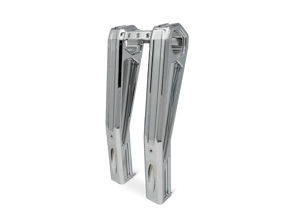 10in. Pullback Accent Pro Riser Kit - Chrome. Fits 1.25in. Handlebar. - Kodlin