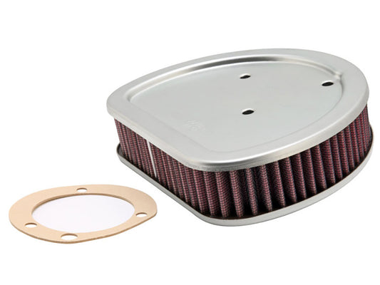 High-Flow Air Filter Element. Fits Softail 2000-2015, Touring 1999-2007 & Dyna 1999-2007 - K&N Filters