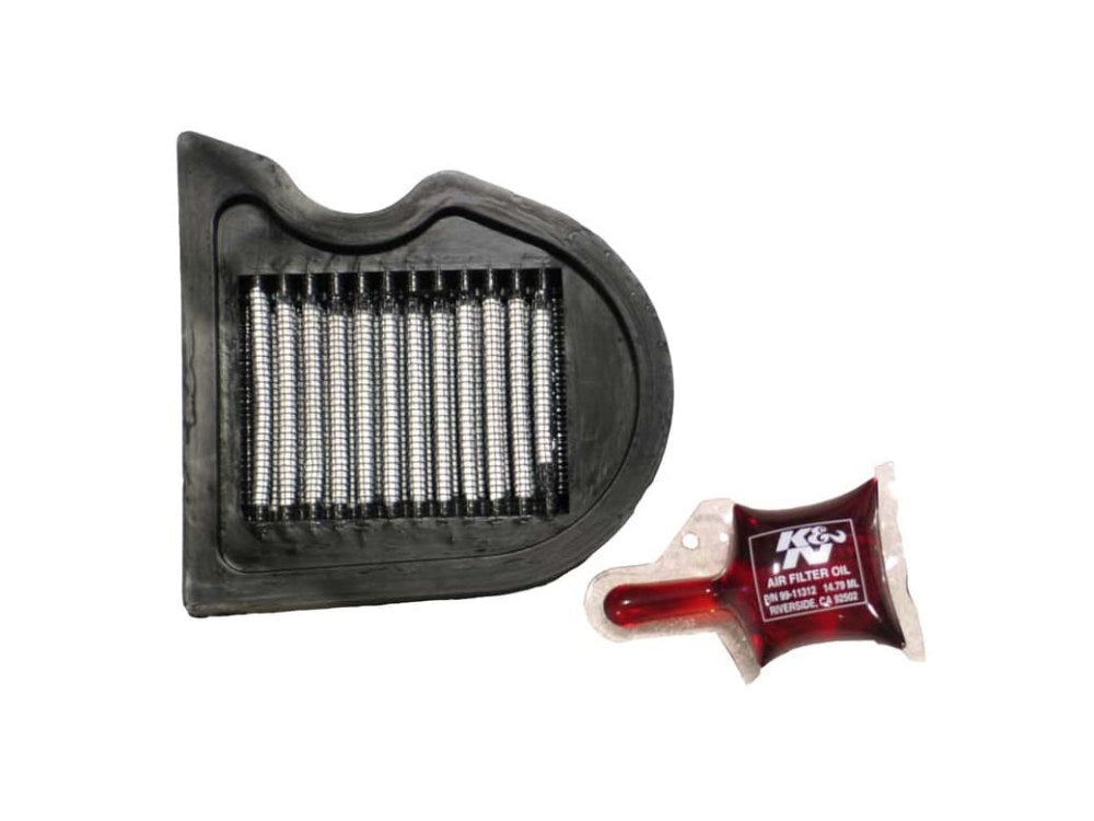 High-Flow Air Filter Element. Fits Kawasaki KLX110/L 2002up, Kawasaki KSR110 2003-2008 & Suzuki DRZ110 2003-2005 - K&N Filters