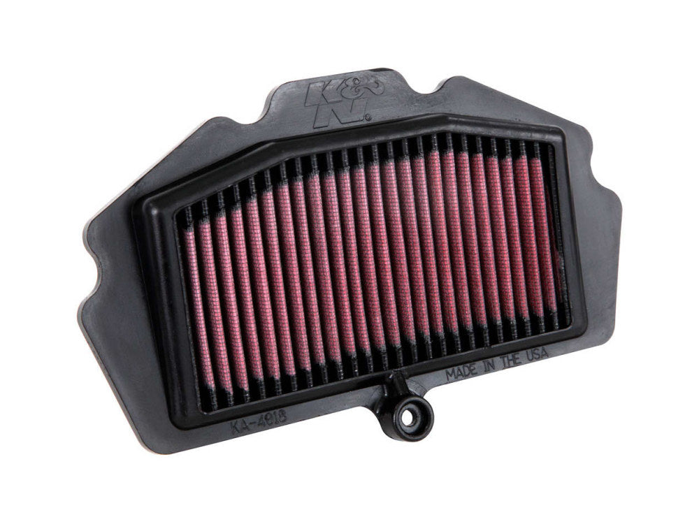 High-Flow Air Filter Element. Fits Kawasaki Ninja 500/400 2018up & Z500/Z400 2019up - K&N Filters