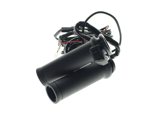 Heated Apollo-X Handgrips - Black. Fits Big Twin 2008-2024 with Throttle-by-Wire - Koso