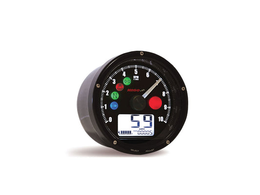 3-3/8in. Digital Speedometer with Tachometer - Black. - Koso