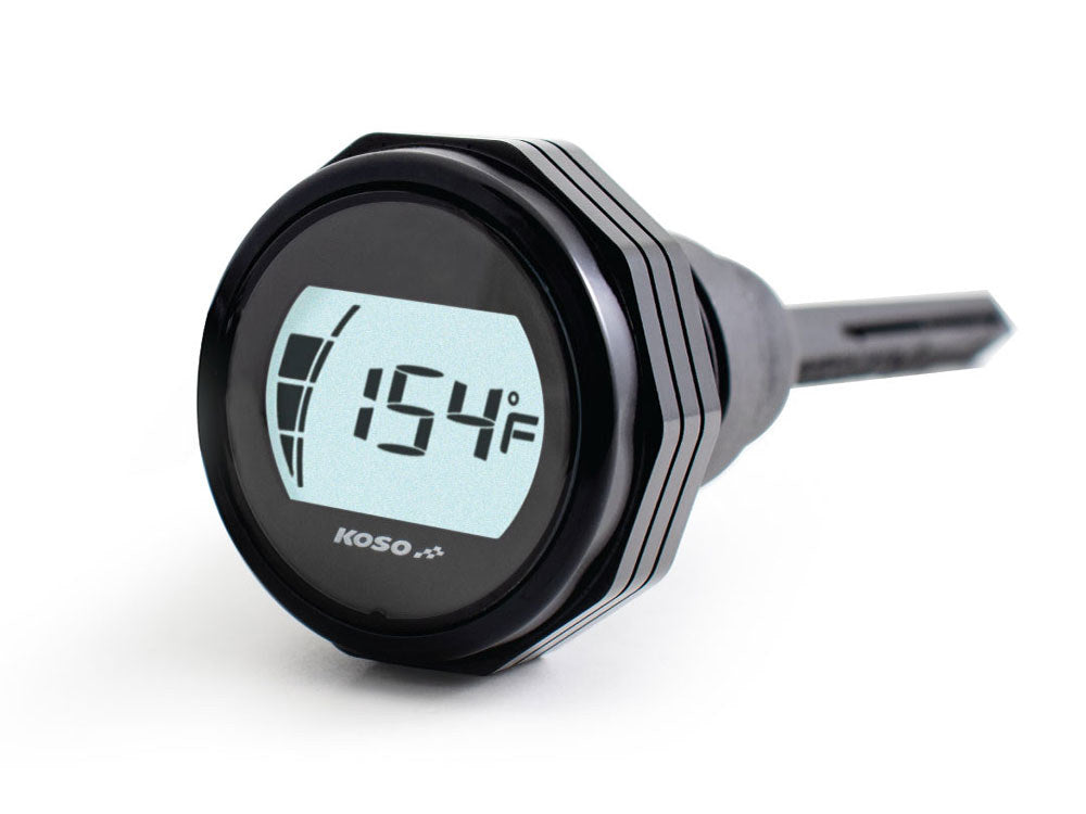 Engine Oil Temperature & Level Dipstick - Black. Fits Touring 2007-2016 - Koso