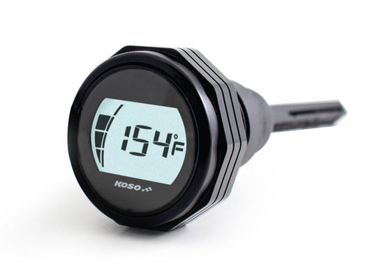 Engine Oil Temperature & Level Dipstick - Black. Fits Touring 2007-2016 - Koso