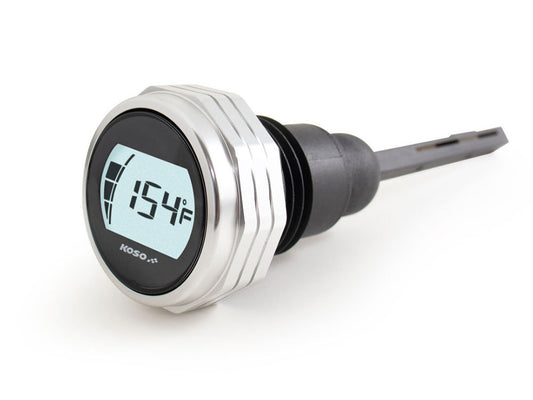 Engine Oil Temperature & Level Dipstick - Silver. Fits Touring 2007-2016 - Koso