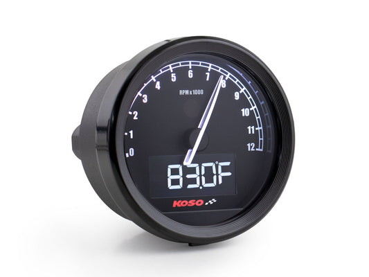 2-11/16in. Digital Tachometer - Black. - Koso