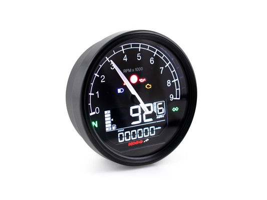 3-7/16in. Digital Speedometer with Tachometer - Black. - Koso