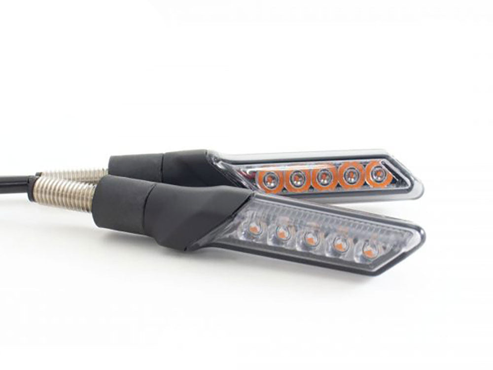 GW-02 Sequential LED Amber Turn Signals - Black - Koso