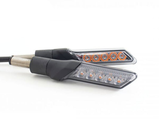 GW-02 Sequential LED Amber Turn Signals - Black - Koso