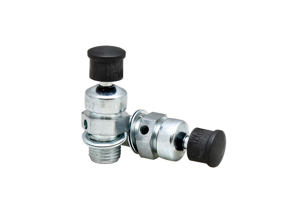 Compression Release Valves - Sold as a Pair. Overall Length = 1.400in. x Thread Length = 0.350in. - Kibblewhite