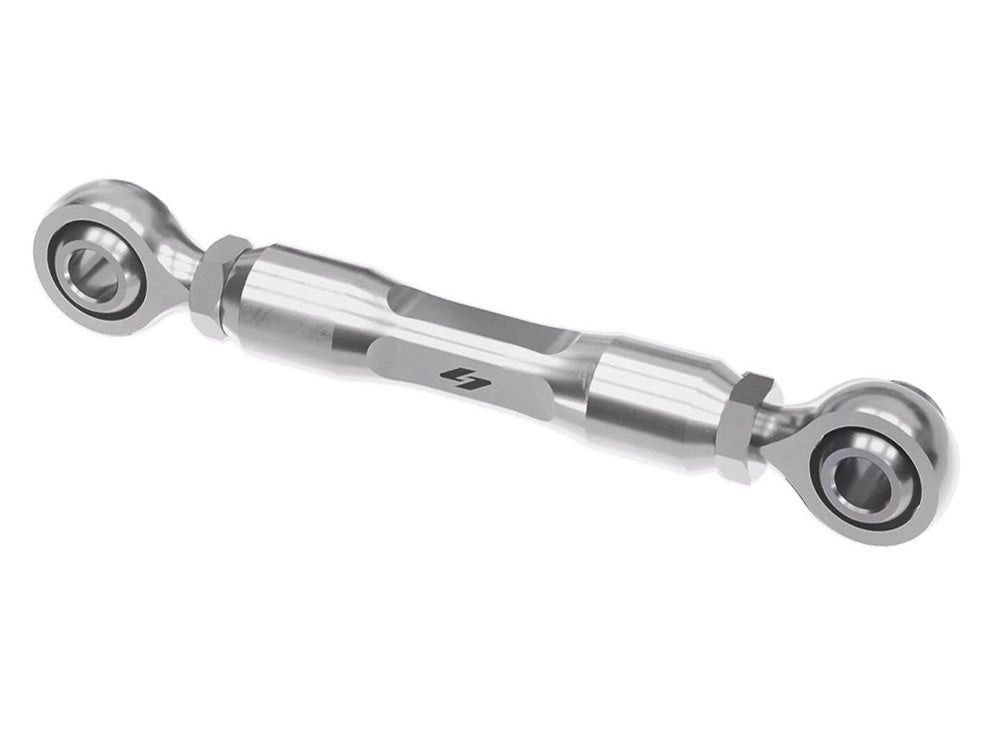 Adjustable Brake Linkage - Machine Finish. Fits Softail 2018up with Mid Controls - Kraus Moto