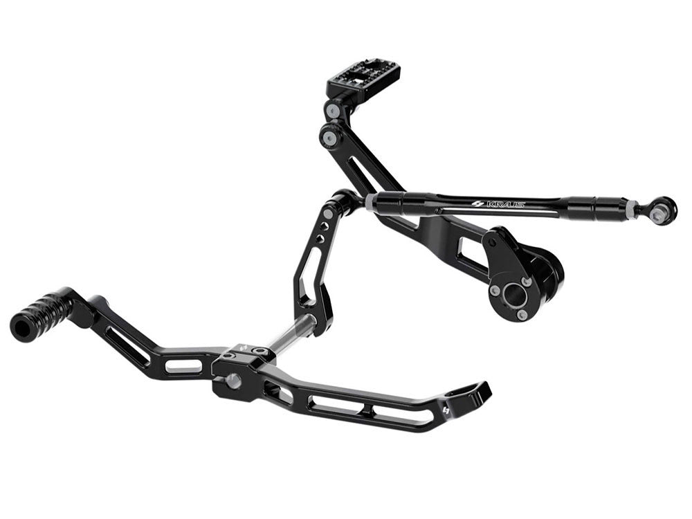Max Lean Foot Controls - Black. Fits Touring 2014up. - Kraus Moto