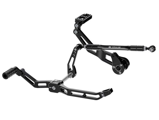 Max Lean Foot Controls - Black. Fits Touring 2014up. - Kraus Moto