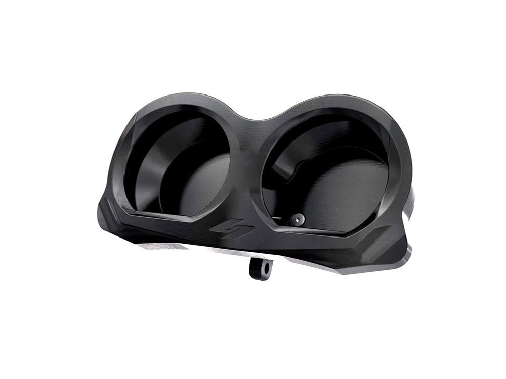 Lux Gauge Housing Relocation Kit - Black. Fits Road Glide 2015-2023 - Kraus Moto
